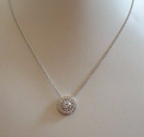 3ct Lab Created Diamond Designer Round Necklace 202//193